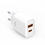 Ładowarka sieciowa USB-C PD 20W + 1xUSB QC 3.0 XO CE12 biała